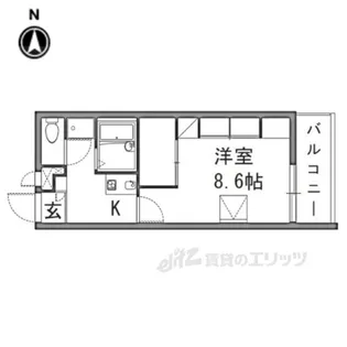 レオパレスFondVillage【3階】の間取り