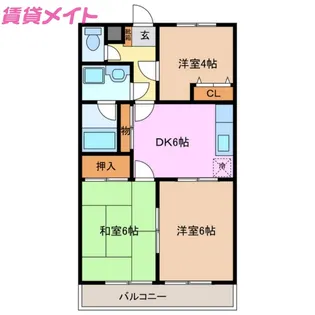 ヴィンテージ【2階】の間取り