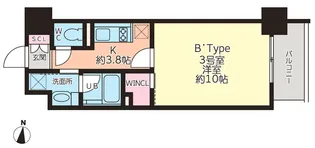 グランドベルヴィ【7階】の間取り