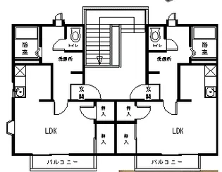 YKハウス大穂【2階】の間取り