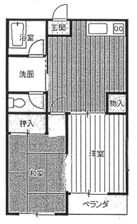 前原ハイツ【2階】の間取り