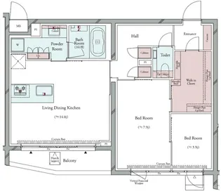 GRAN PASEO 広尾 (グランパセオ広尾)【1階】の間取り