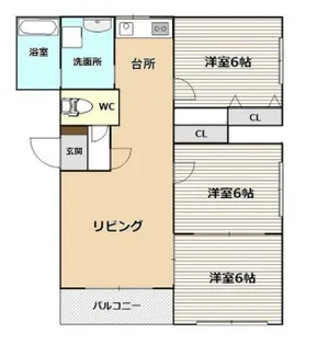 エスポワール【1階】の間取り