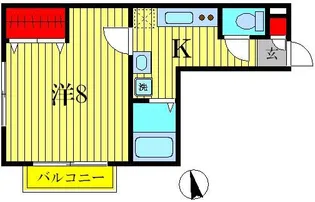 セレ北小金【2階】の間取り
