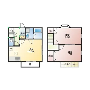 愛知県西尾市羽塚町稲荷山【一戸建】の間取り