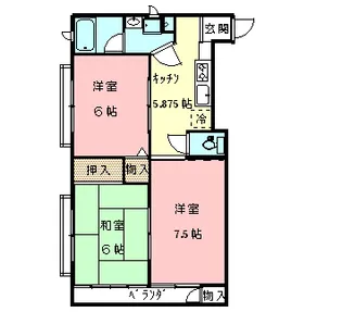 さくらパレス【1階】の間取り