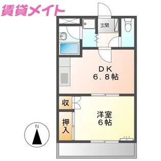 サンタプレイス【1階】の間取り