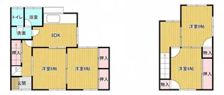 広島県広島市安芸区船越1【一戸建】の間取り