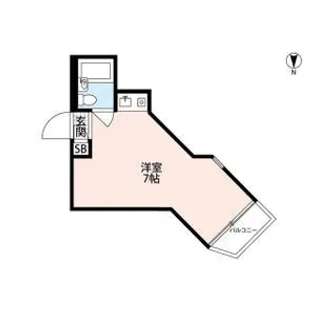 プレスイン豊【5階】の間取り