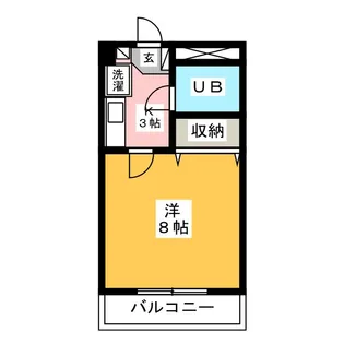 シェモア【4階】の間取り
