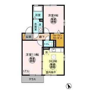 オーベンロープ【1階】の間取り