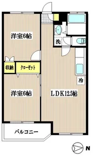 シャトレー新井【1階】の間取り