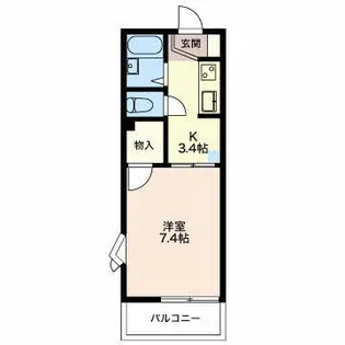 グリーンコーポ西大垣 A【1階】の間取り