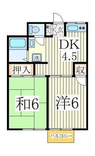 キャッスル柏【1階】の間取り