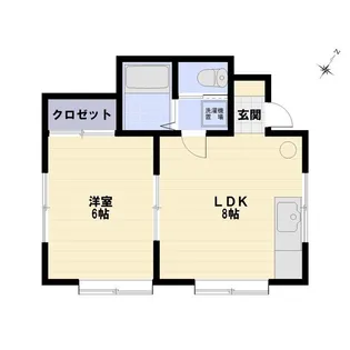グランハイツ光【1階】の間取り