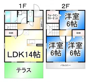 長野県長野市大字金箱【一戸建】の間取り