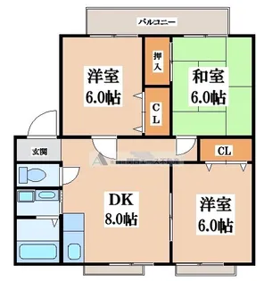 サンビレッジ東大阪【2階】の間取り