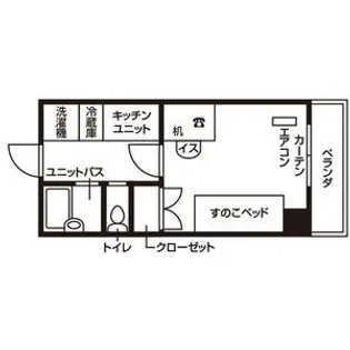 ドミール泉中央【4階】の間取り