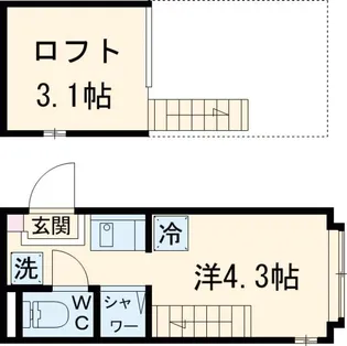 シースカイ平井【2階】の間取り