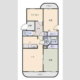 VILLA PERSIMMON【1階】の間取り