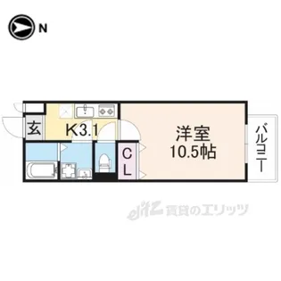 MarkVillaIkoma【1階】の間取り