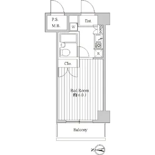 スペーシア池上【4階】の間取り