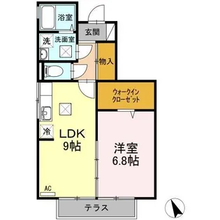 セジュールヴァンセンヌ B【1階】の間取り