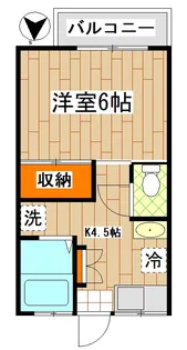 ハイツコウチ【1階】の間取り