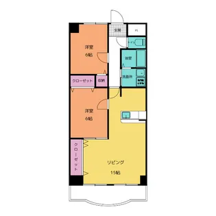シティーコート二本木新町【4階】の間取り