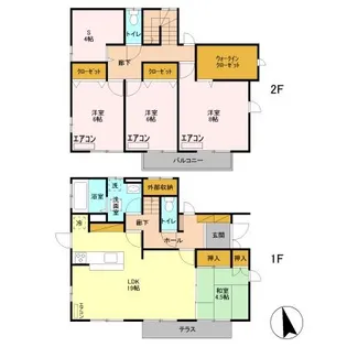 埼玉県熊谷市万平町2【一戸建】の間取り