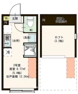 リアント大山【2階】の間取り