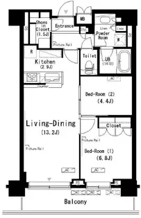 東京都江東区辰巳2【マンション】の間取り