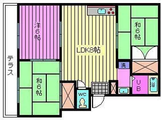 ドミール吉田【3階】の間取り
