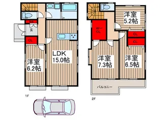 埼玉県川口市北原台2【一戸建】の間取り