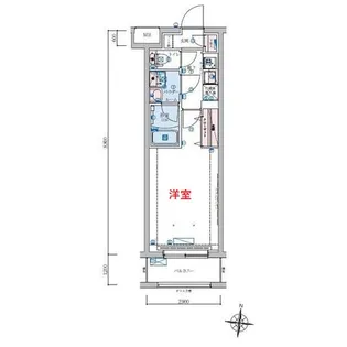 東京都大田区本羽田2【マンション】の間取り