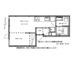 もりの丘アパートメント【2階】の間取り