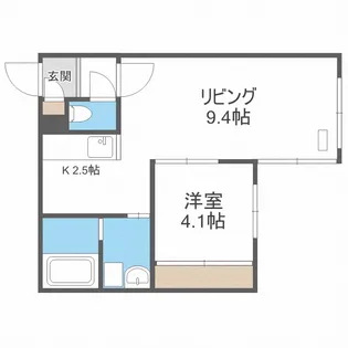A2麻生(エーツーアサブ)【3階】の間取り