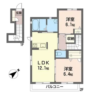 ソレアード【2階】の間取り