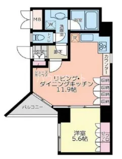 パレ・ソレイユ東日本橋【3階】の間取り