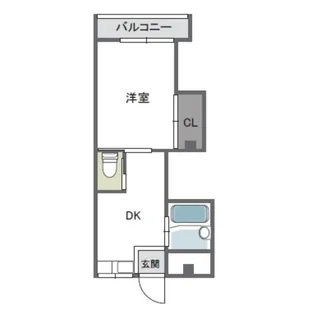 マンション華【1階】の間取り