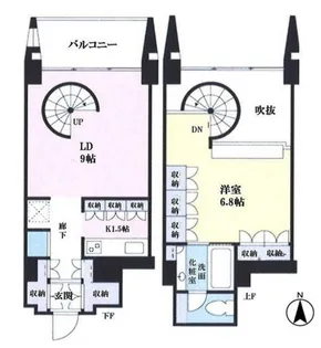 東京都港区芝2【マンション】の間取り