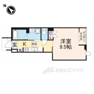 VALENTESAZANAMI【1階】の間取り