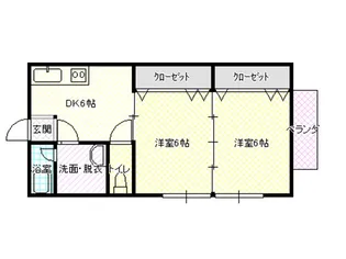 メゾンエトアール【2階】の間取り