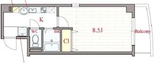ラ・フォンテ海老江(旧 ルミナール海老江)【6階】の間取り