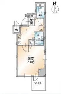 東京都中央区明石町【マンション】の間取り