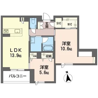エーゲリア【3階】の間取り