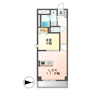 プログレス2【3階】の間取り