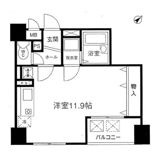 ISM東中野【2階】の間取り