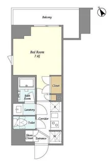 市谷台町坂フロント【4階】の間取り