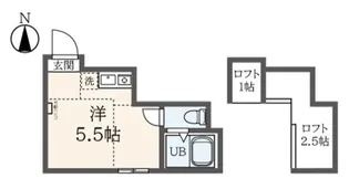 ユナイト山手ロミー・シュナイダー【2階】の間取り
